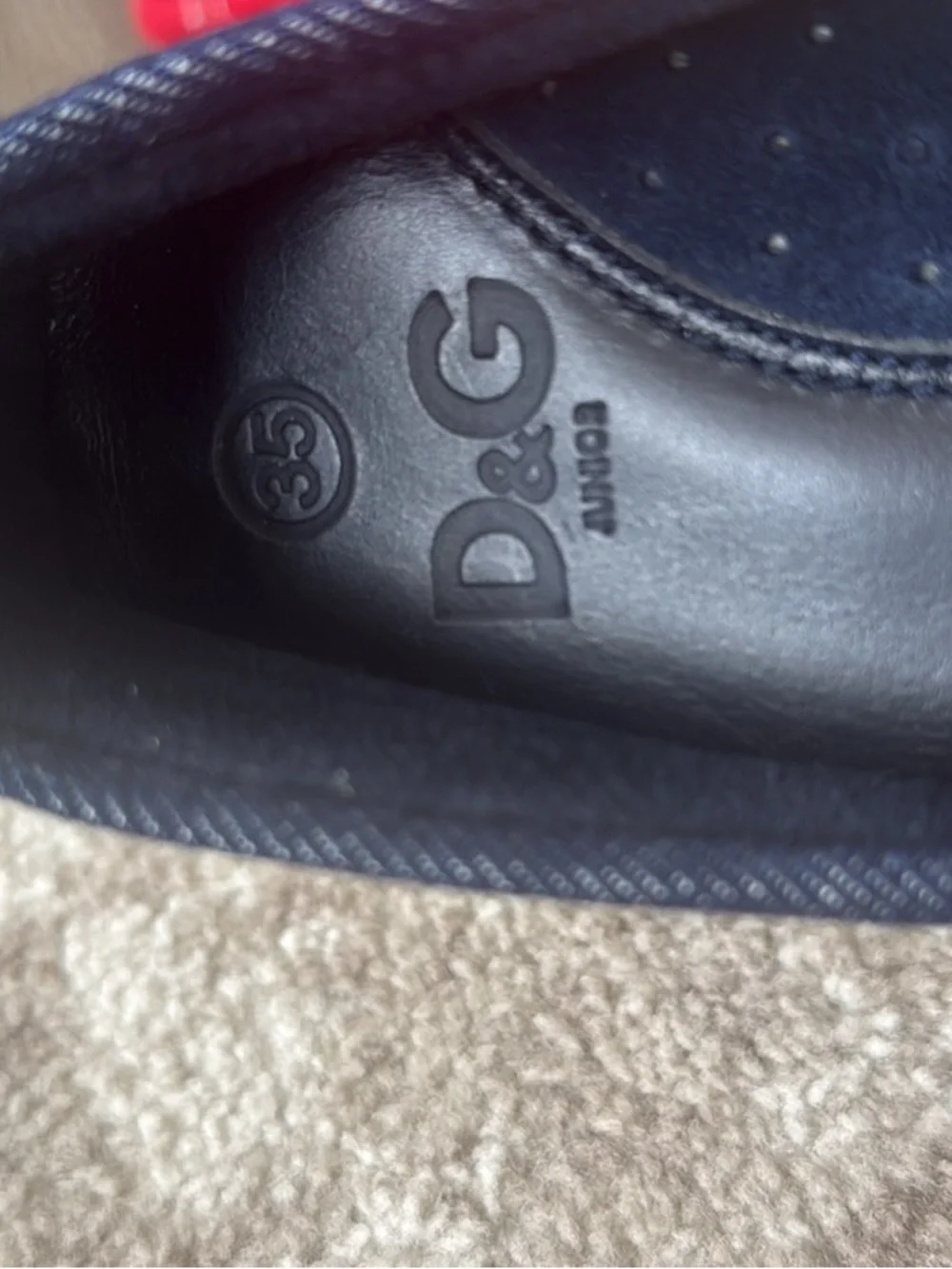 VTG 2000s D&G Junior Denim Loafers Shoes NWT Deadstock Y2K Size 35